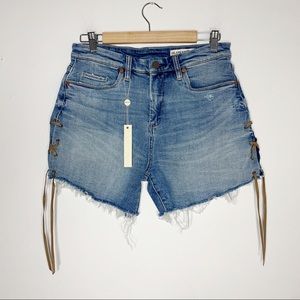 ❗️BLANK NYC retro fit high rise jean shorts